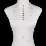 Emerald Cascade Body Chain - Image 2